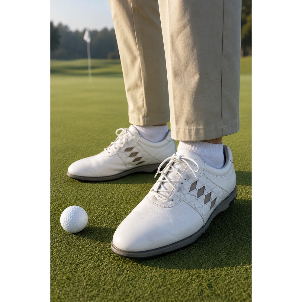 FootJoy Summer Series 98794 White Leather Spiked Golf Shoes Womens Size 9M